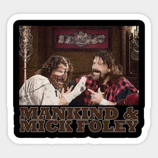 Mankind & Mick Foley Sticker